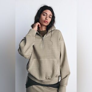 Zara Pouch Pocket Polo Sweatshirt Small NWT